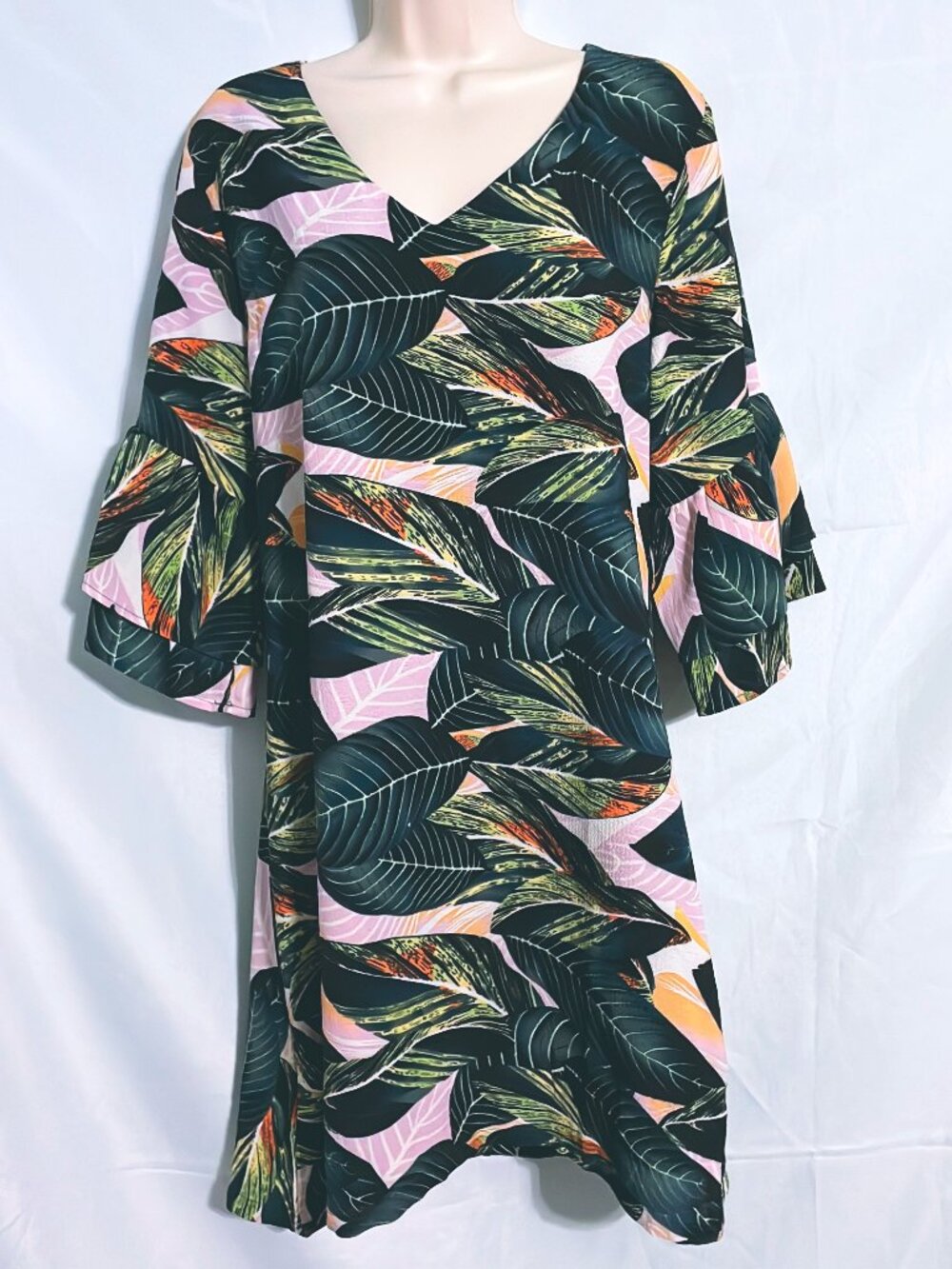 Belongsci Cute Leaf Dress Size L
